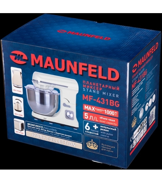 Миксер планетарный Maunfeld MF-431BG