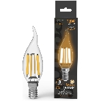 Лампа филам. Gauss Filament 13Вт цок.:E14 свеча св.свеч.бел.теп. (упак.:10шт) (104801113), фото 1