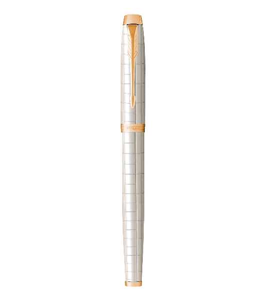 Ручка роллер Parker IM Premium T318 (CW2143646) Pearl GT, F, черные чернила, подарочная коробка
