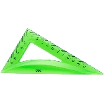 Набор линеек Deli EG00402 Pioneer, пластик, длина 20см, ассорти, флуорисцентный, в комплекте: линейка 20см / треугольник 2шт / транспортир, пластиковый пакет с европодвесом, фото9