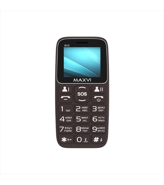 Мобильный телефон Maxvi B110 коричневый