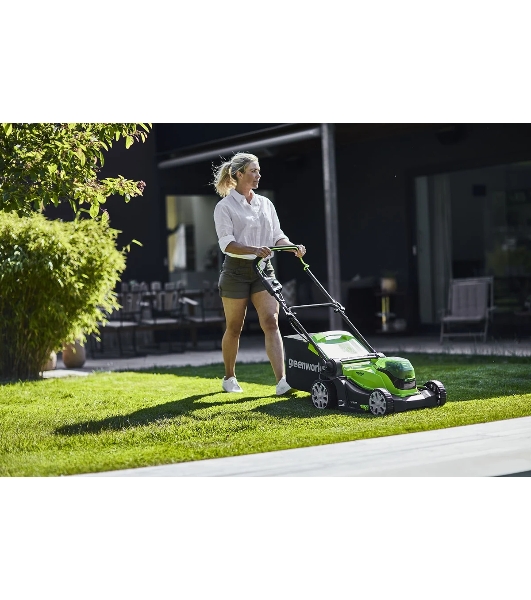 Газонокосилка аккумуляторная (2512607) GreenWorks G24X2LM41, 2*24V, 41 см, без АКБ и ЗУ