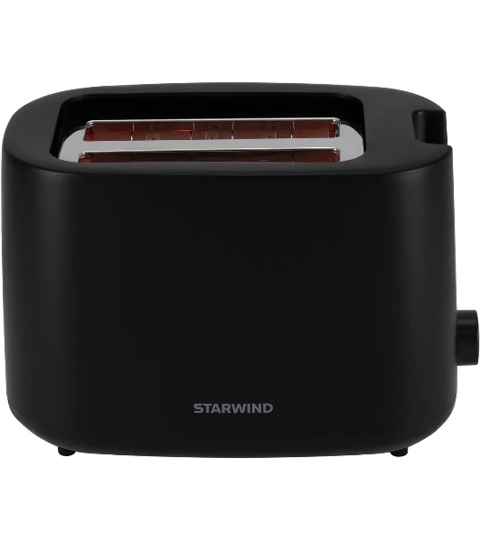 Тостер Starwind ST3106 черный, 750 Вт, 2 слота