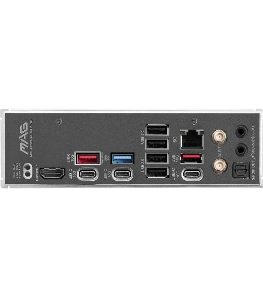 Материнская плата MSI MAG B850 TOMAHAWK MAX WIFI, AM5, AMD B850, 4xDDR5, 4xSATA, 4xM.2, 3xPCI-E x16, 1xHDMI, 1x5Gb LAN, 2xUSB-A 5Gbps, 4xUSB-A 2.0, 3xUSB-C 10Gbps, 7.1, Wi-Fi 7, Bluetooth 5.4, ATX