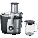 Соковыжималка Bosch MES4010 серебристый/черный, центробежная, 1200 Вт, 1500 мл, механическое, фото 1