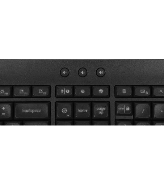 Комплект клавиатура+мышь Logitech Signature MK650 беспроводной, USB + Bluetooth, 4000 DPI, серый/чёрный