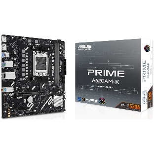 Материнская плата ASUS PRIME A620M-K, AM5, AMD A620, 2xDDR5, 4xSATA, 1xM.2, 1xPCIe 4.0 x16, 1xPCIe 3.0 x1, 1xHDMI, 1xDP, 1x1Gb LAN, 4xUSB-A 5Gbps, 2xUSB-A 2.0, 3x3.5 мм, 7.1, mATX