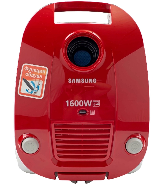 Пылесос Samsung SC4131 красный, 320/1600 Вт, уборка сухая, пылесборник мешок 3 л