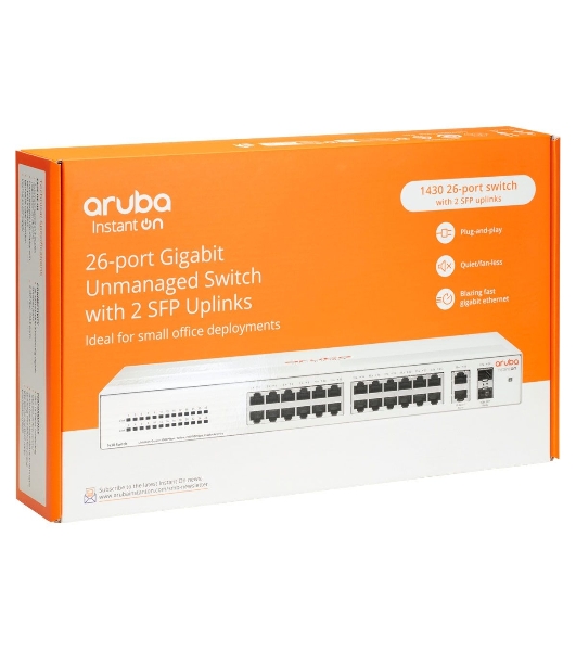Коммутатор HPE Instant on 1430 R8R50A#ABB 26G 2SFP неуправляемый