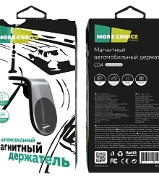 Автомобильный держатель MORE CHOICE C04 серебристый