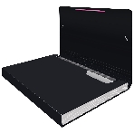 Папка-портфель Бюрократ Black Opal BLPP13 13 отделений, A4, пластик, 0.7мм, черный/ассорти, фото2