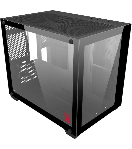 Компьютерный корпус Bloody BD-CC108 черный без БП mATX 9x120мм 2xUSB 3.0 audio bott PSU