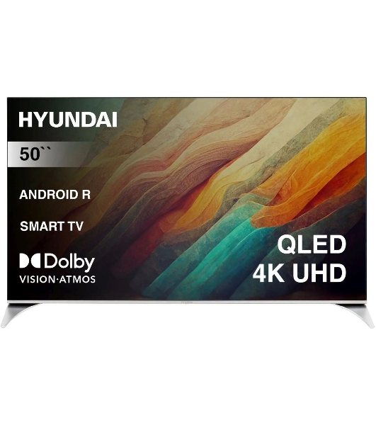 Телевизор Hyundai 50' H-LED50QBU7500 черный Qled UHD 60Hz Smart TV