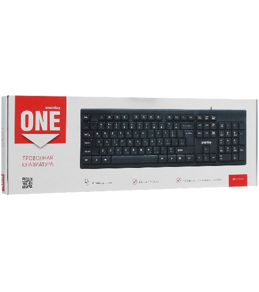 Клавиатура проводная Smartbuy ONE 114 USB черная (SBK-114U-K)