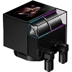 Система охлаждения Water Cooling System PCCooler DS360 Display BK (310W, 360мм, LED, Black, ARGb Pump/Fans: 3x120мм, 90.56CFM, 39.8dBA, 2500RPM/Pump height 65мм, 15dBA, 2600RPM, Rad thickness 27мм/S: 1851, 1700, 1200, 115X, AM5, AM4), фото7