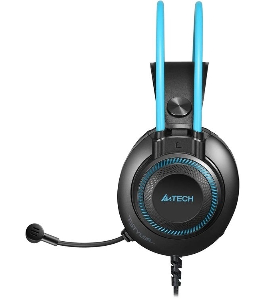 Гарнитура A4Tech Fstyler FH200U серый/синий, проводная