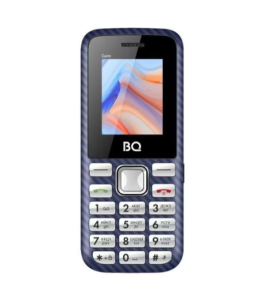 Мобильный телефон BQ 1860 Gem темно-синий (без СЗУ в комплекте)
