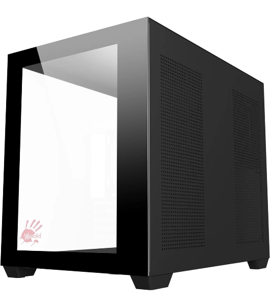 Компьютерный корпус Bloody BD-CC108 черный без БП mATX 9x120мм 2xUSB 3.0 audio bott PSU