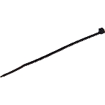 Хомут кабельный КСС 3х100 нейл. черный (уп. 100 шт) Fortisflex 49406, фото 1