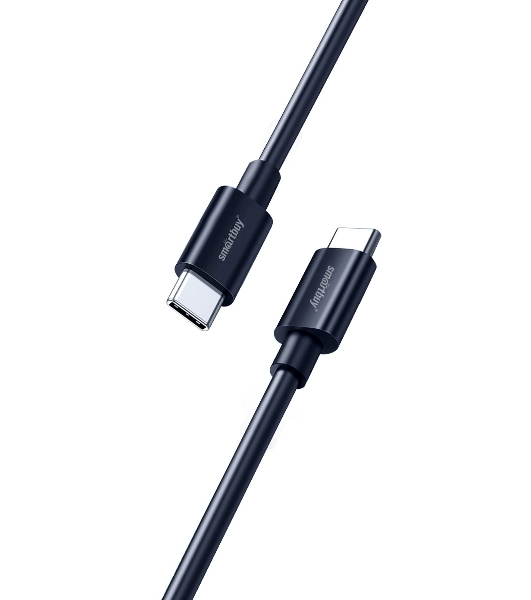 Кабель Smartbuy (iK-3112-S73b) S73 Type-C черный, 6А, 60 вт, 1 м
