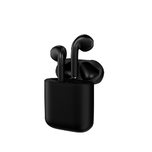 Наушники TWS Maxvi MHF-104BT черный, вкладыши, Bluetooth, сенсорное управление, до 4 ч