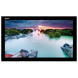 Экран Lumien Cinema Home 203x348 см (раб. область 187х332 см) (150') Matte White, алюминиевая рама обтянутая черным бархатом 16:9 (2 места)