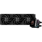 Система охлаждения Water Cooling System PCCooler DS360 Display BK (310W, 360мм, LED, Black, ARGb Pump/Fans: 3x120мм, 90.56CFM, 39.8dBA, 2500RPM/Pump height 65мм, 15dBA, 2600RPM, Rad thickness 27мм/S: 1851, 1700, 1200, 115X, AM5, AM4), фото8