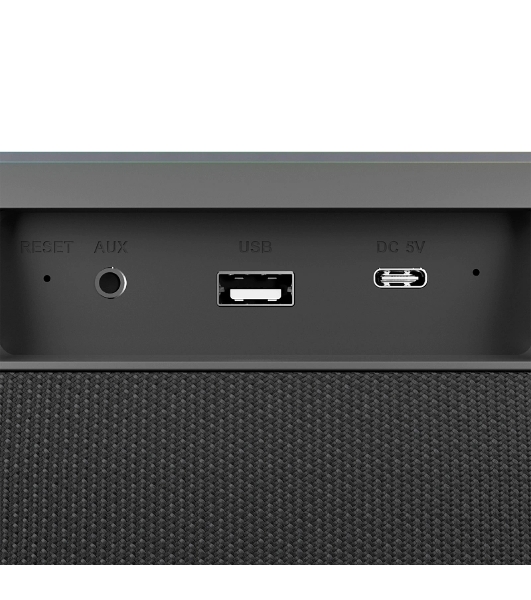 Колонка портативная Ural Молния Кварк черный/серый 240W 1.1 BT/3.5Jack/USB-C 10м 8000mAh (без.бат)