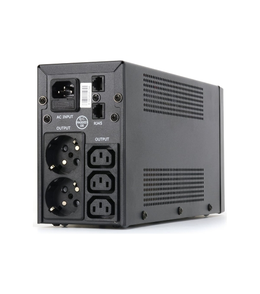 Источник бесперебойного питания Crown CMU-SP650COMBO/650 ВА/390 Вт/2 х CEE 7 (евророзетка), 3 x IEC 320 C13 (компьютерная)