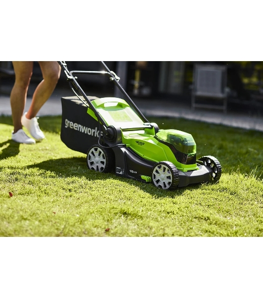 Газонокосилка аккумуляторная (2512607) GreenWorks G24X2LM41, 2*24V, 41 см, без АКБ и ЗУ
