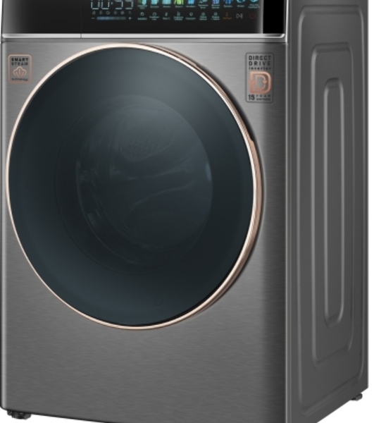 Стиральная машина Weissgauff WM 58411 Direct Drive Inverter Premium Steam Grey серая, загрузка фронтальная 11кг, 1400 об/мин., класс: A+++