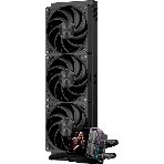Система охлаждения Water Cooling System PCCooler DS360 Display BK (310W, 360мм, LED, Black, ARGb Pump/Fans: 3x120мм, 90.56CFM, 39.8dBA, 2500RPM/Pump height 65мм, 15dBA, 2600RPM, Rad thickness 27мм/S: 1851, 1700, 1200, 115X, AM5, AM4), фото9