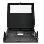 Шкаф коммутационный NTSS (NTSS-SOHO5U-BL) настенный 5U 520x140 мм пер. дв. стекл несъемн. бок. пан. 80 кг черный, фото3