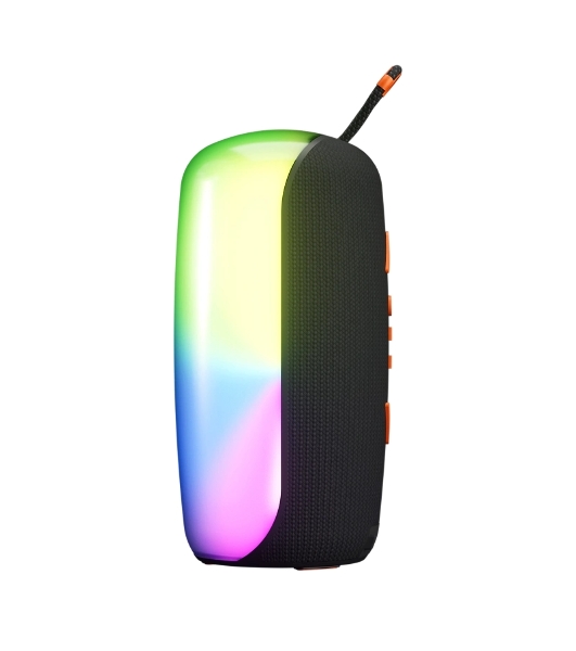 Колонка портативная Ural Молния Огонь черный/оранжевый 35W 1.1 BT/3.5Jack/USB-C 10м 2200mAh (без.бат)
