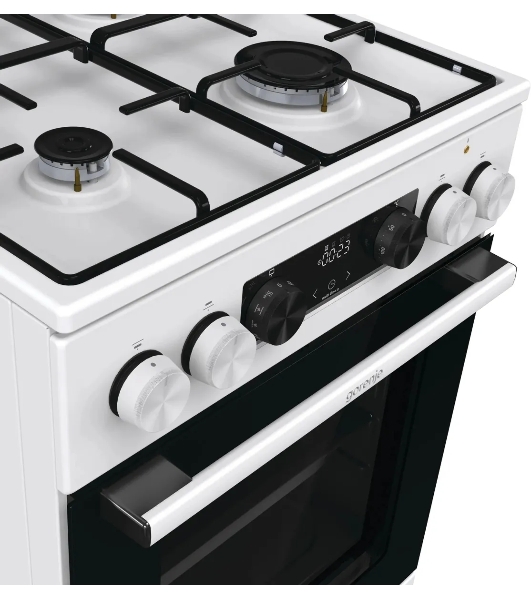 Плита комбинированная Gorenje GK5C60WJ белый, конфорок 4 газовых, духовка 62 л, 50 см x 85 см x 59.4 см