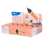 Текстовыделитель Deli EU356-OR Macaron, скошенный пишущий наконечник, 1-5мм, персиковый, фото2