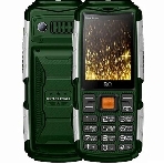 Мобильный телефон BQ 2430 Tank Power зеленый/серебристый, фото 1