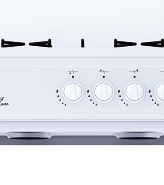 Плита газовая Flama AVG 1401 W белый,крышка