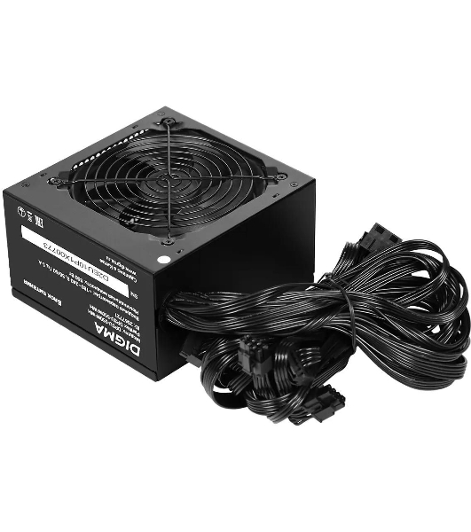 Блок питания Digma DPSU-550W-WH RTL, 550Вт, 120мм, черный