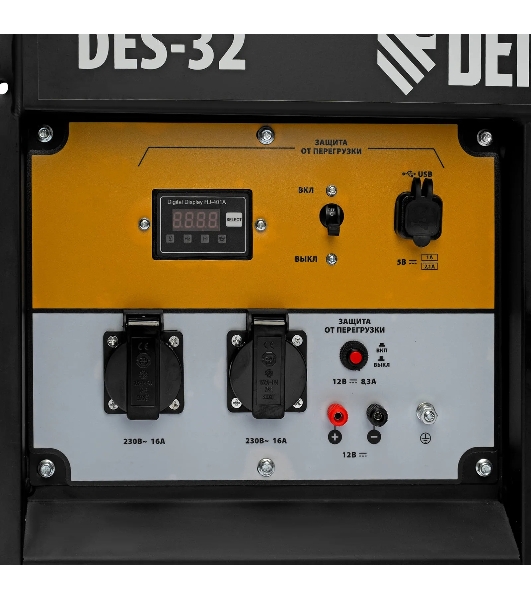 Генератор дизельный Denzel DES-32, 3.2 кВт, 110 дБ, 68.3 кг