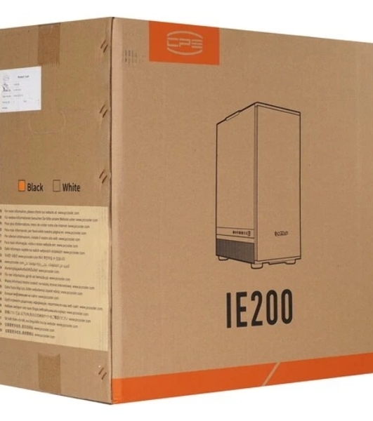 Компьютерный корпус PCCooler IE200 BK, Tempered Glass Full Tower, черный, TG, SPCC, 1x120мм ARGb E-ATX, ATX, mATX, mITX 180/380/220мм 4x2.5', 2x3.5', 7+3xPCI 1xUSB-A 3.0, 2xUSB-A 2.0 432x225x495мм