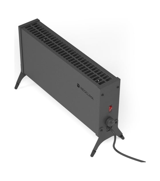 Конвектор электрический Neoclima Nano 1000B черный, 1000 Вт, 15 м2, термостат