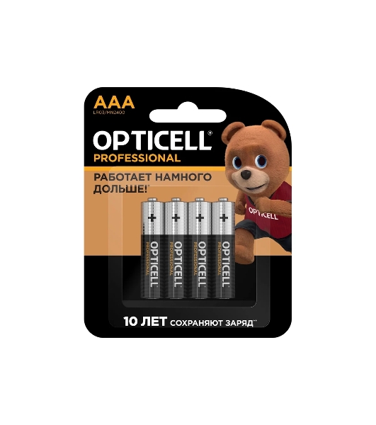 Батарея Opticell Professional LR03 AAA (4шт) блистер