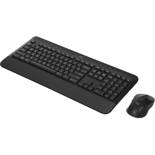 Комплект клавиатура+мышь Logitech Signature MK650 беспроводной, USB + Bluetooth, 4000 DPI, серый/чёрный