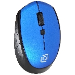 Мышь беспроводная Oklick 488MW синий/черный, 1600 dpi, радиоканал, USB, кнопки - 4, фото5