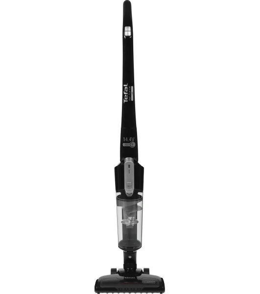 Пылесос вертикальный Tefal TY6545RH черный, питание от аккумулятора, уборка сухая, пылесборник 0.65 л