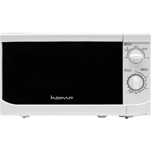 Микроволновая печь HOME HMM207AW белый, 20 л, 700 Вт, переключатели - поворотный механизм