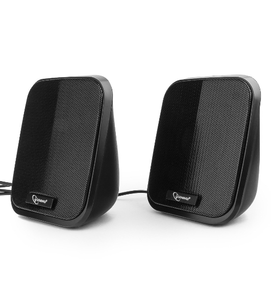 Акустическая система 2.0 Gembird SPK-100, черный, 6 Вт, рег. громкости, USB-питание