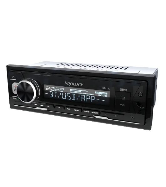 Автомагнитола Prology GT-130, 1 DIN, Bluetooth, USB Type-A, AUX, пульт ДУ