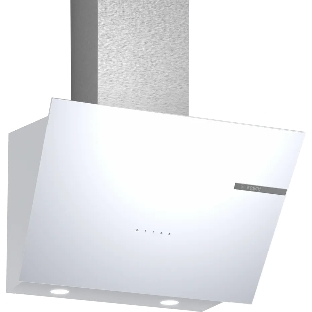 Вытяжка наклонная Bosch DWK66PJ20T белый, 60 см, 700 куб. м/ч, 71 дБ